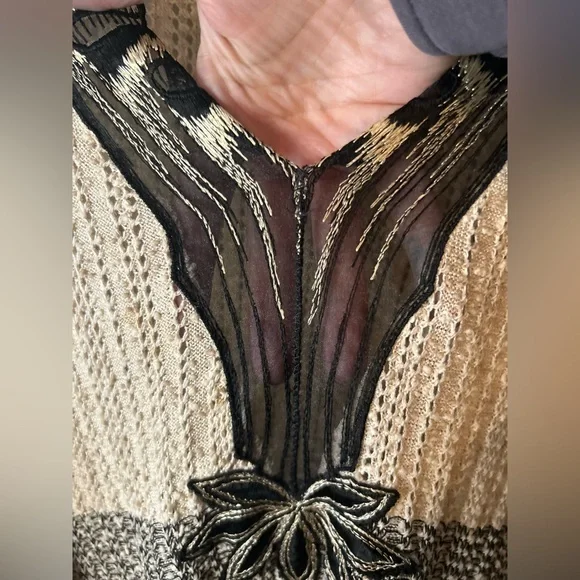 Vintage 70s Dress / tricots de Paris - Picture 13 of 16